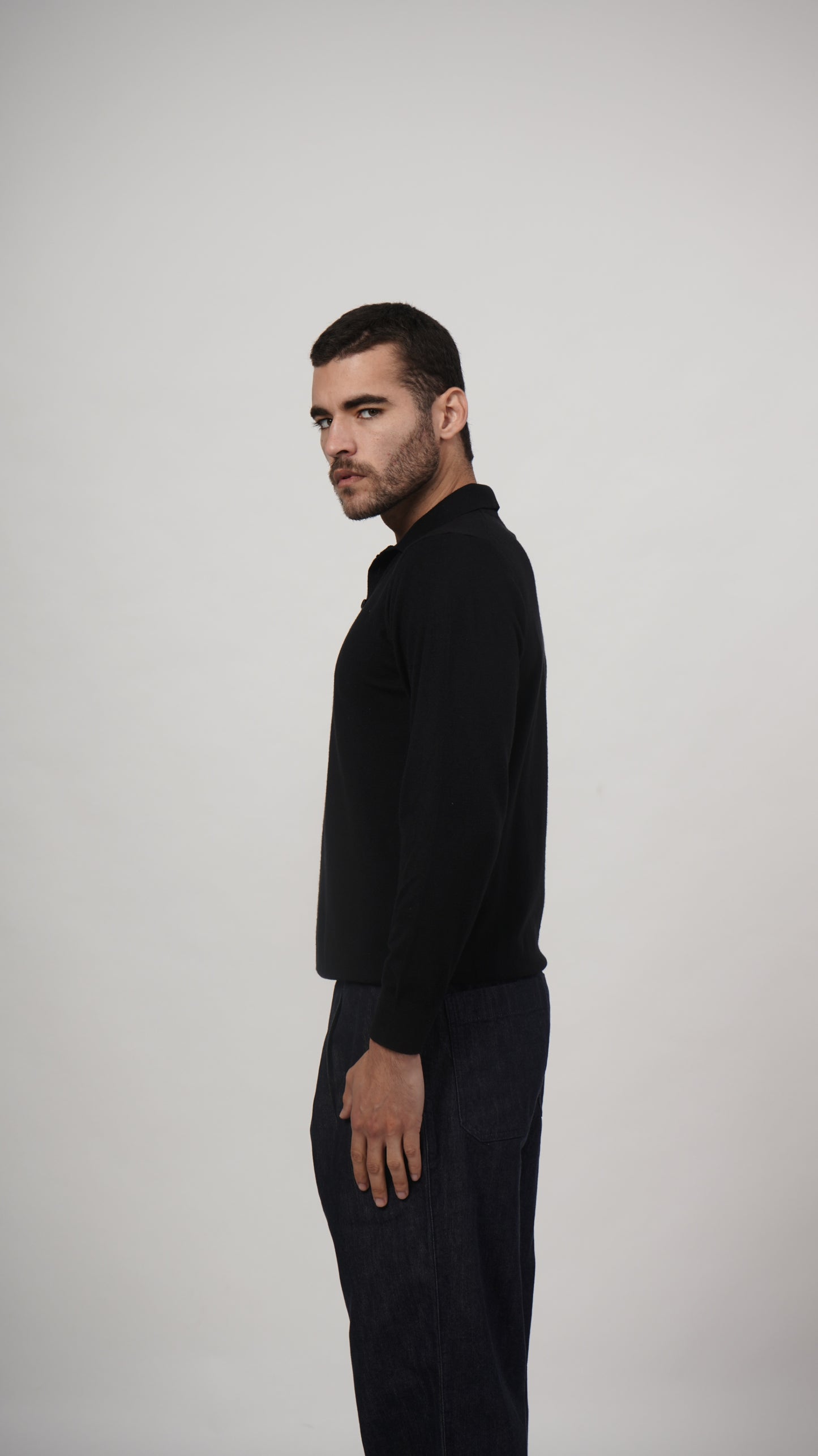 Vislon Long Sleeve Tee - Black