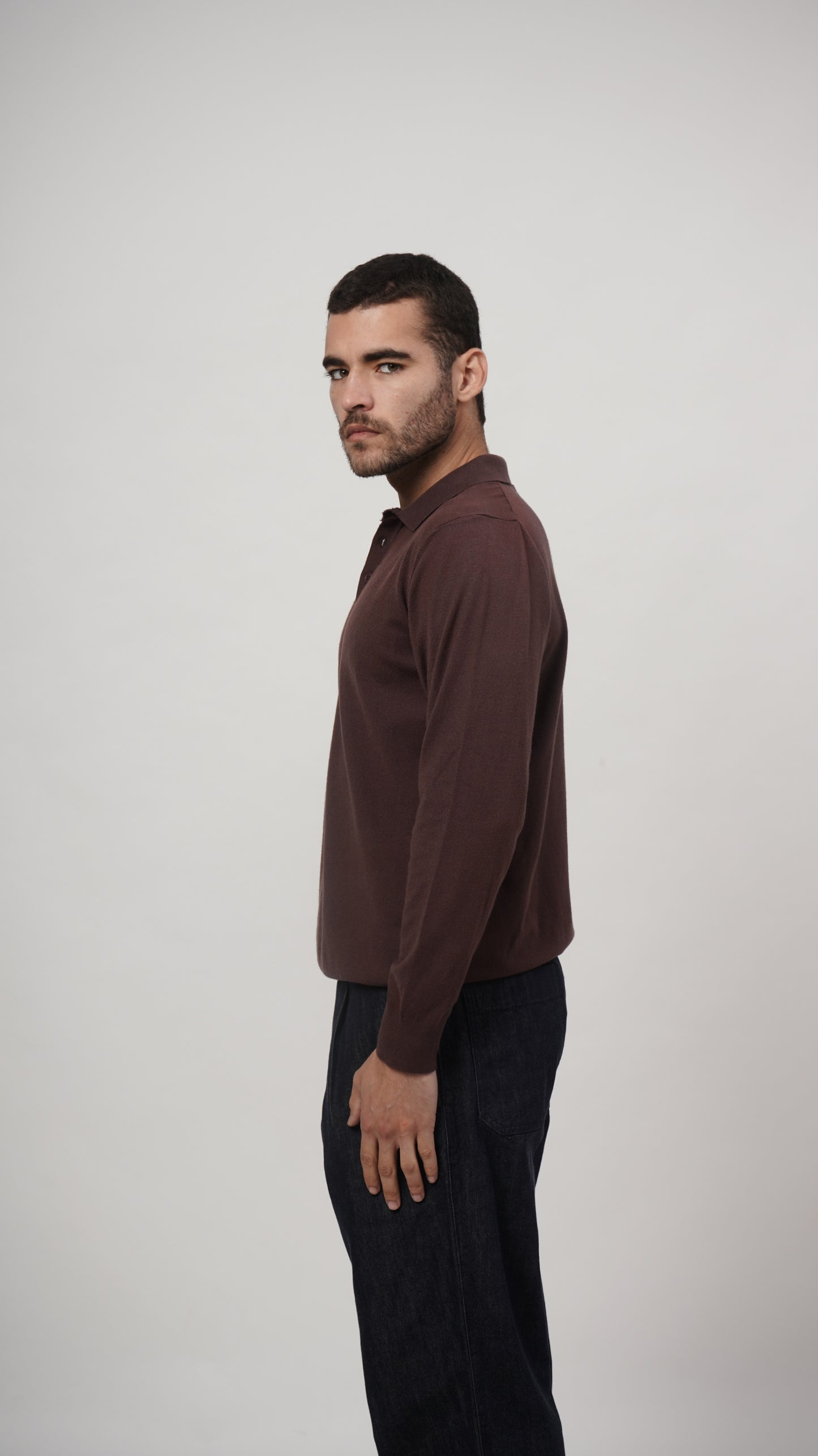 Vislon Long Sleeve Tee - Brown