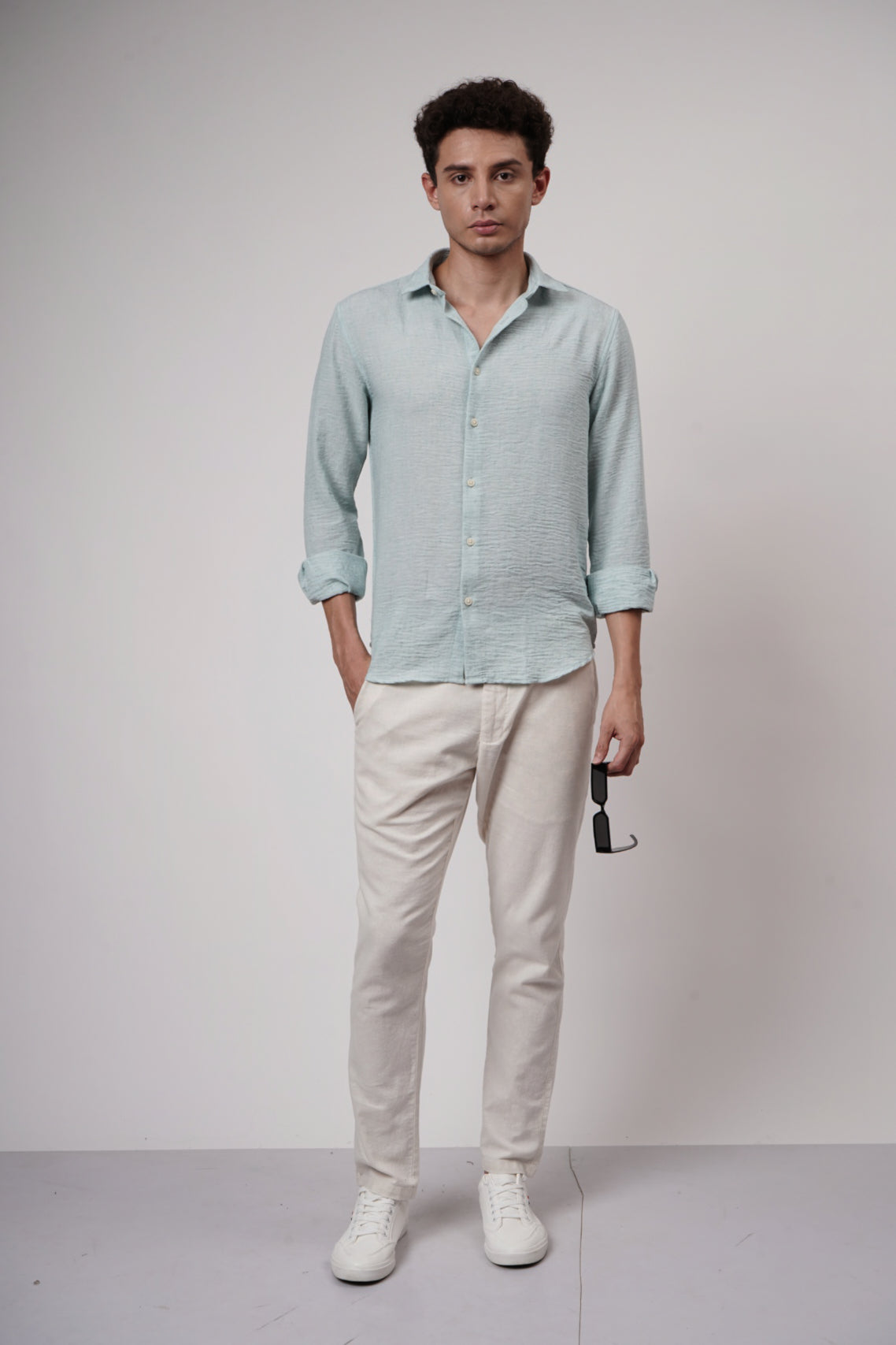CRUSHED LINEN SHIRT