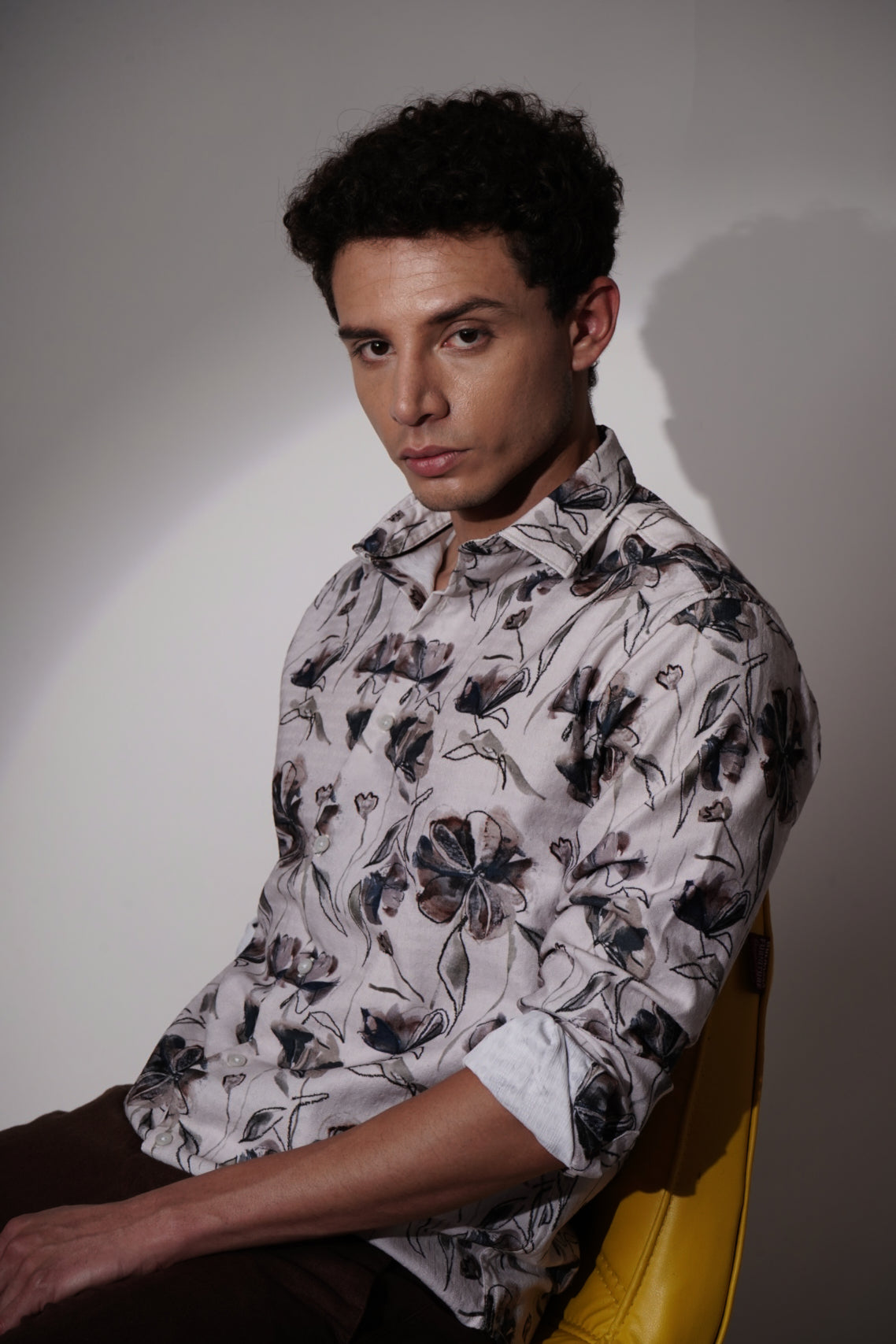 RUSTIC FLORAL SHIRT - CREAM