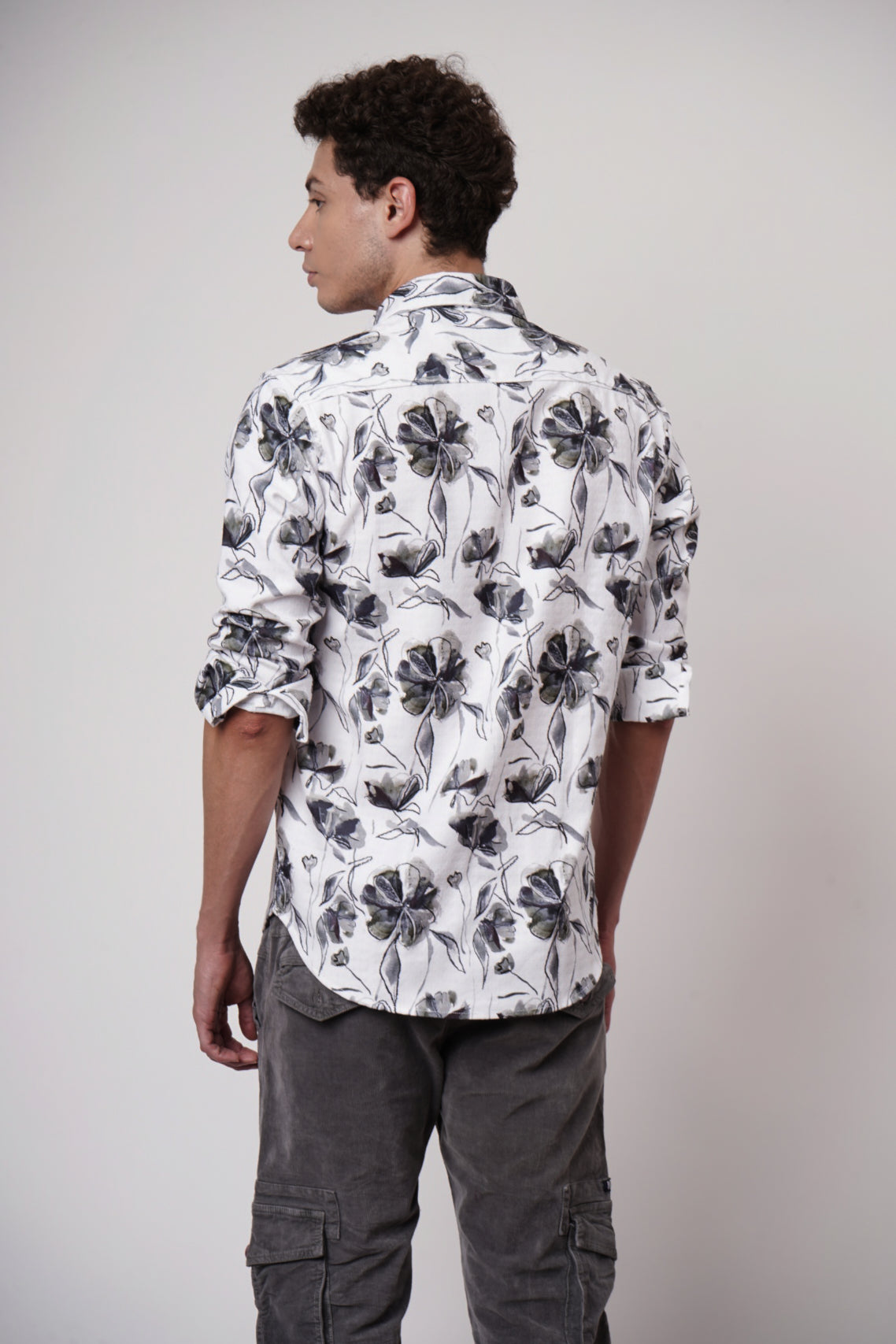 RUSTIC FLORAL SHIRT - WHITE
