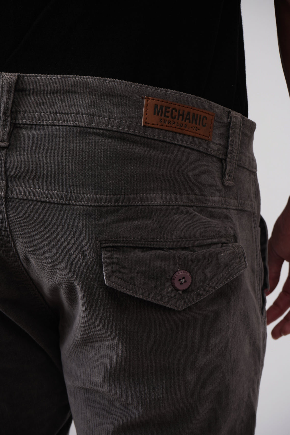 CORDUROY CARGO - GREY