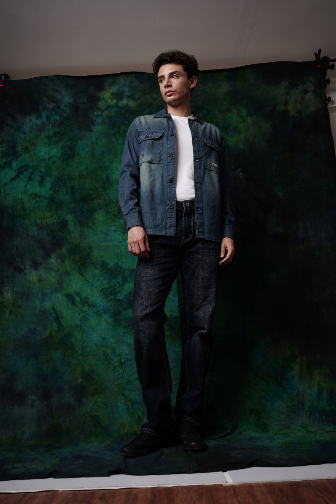 Blue Denim Utility Jacket