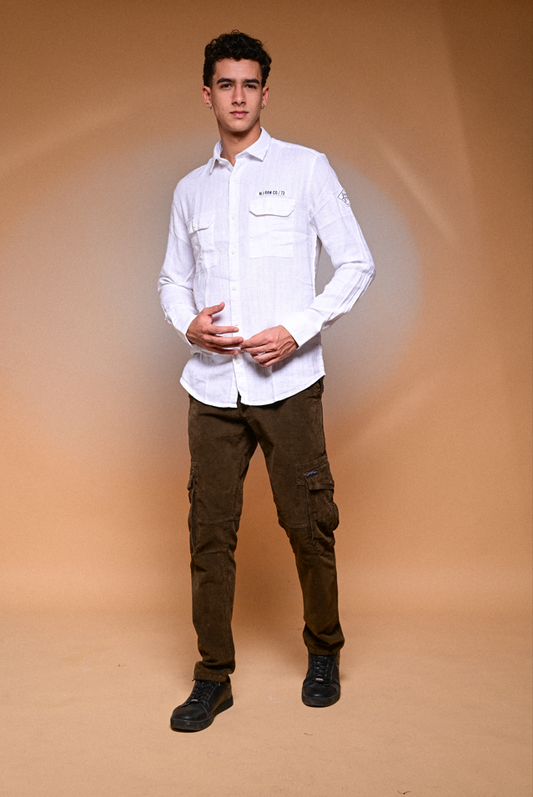 Double Pocket - White