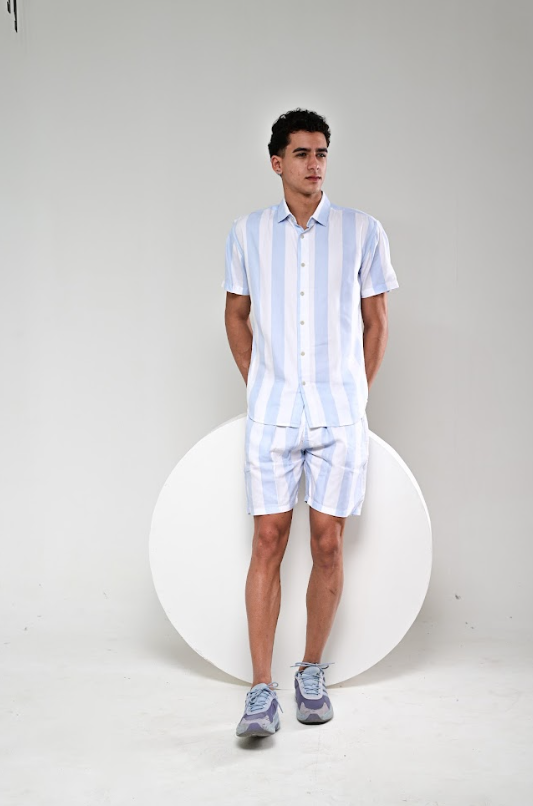 Striper Co-ord set - Blue