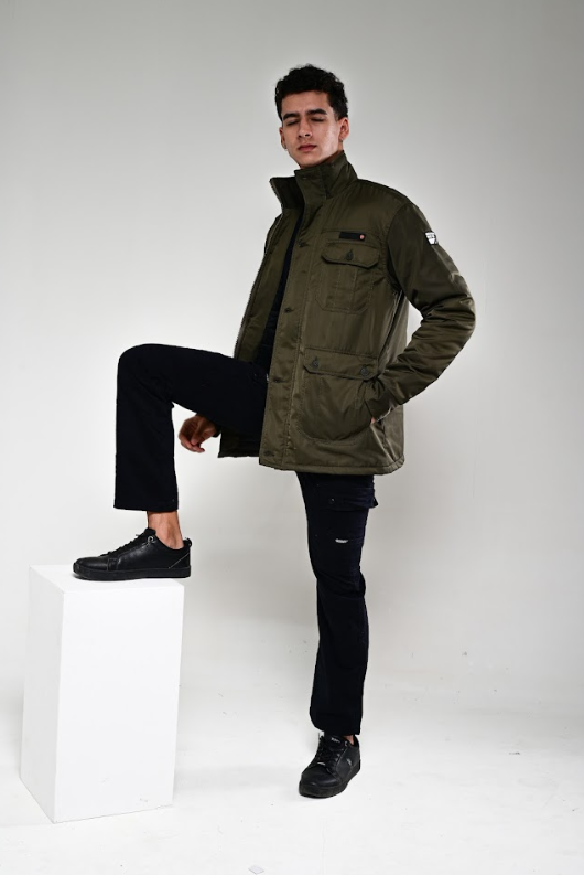 bomber jacker - olive