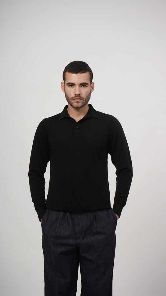 Vislon Long Sleeve Tee - Black