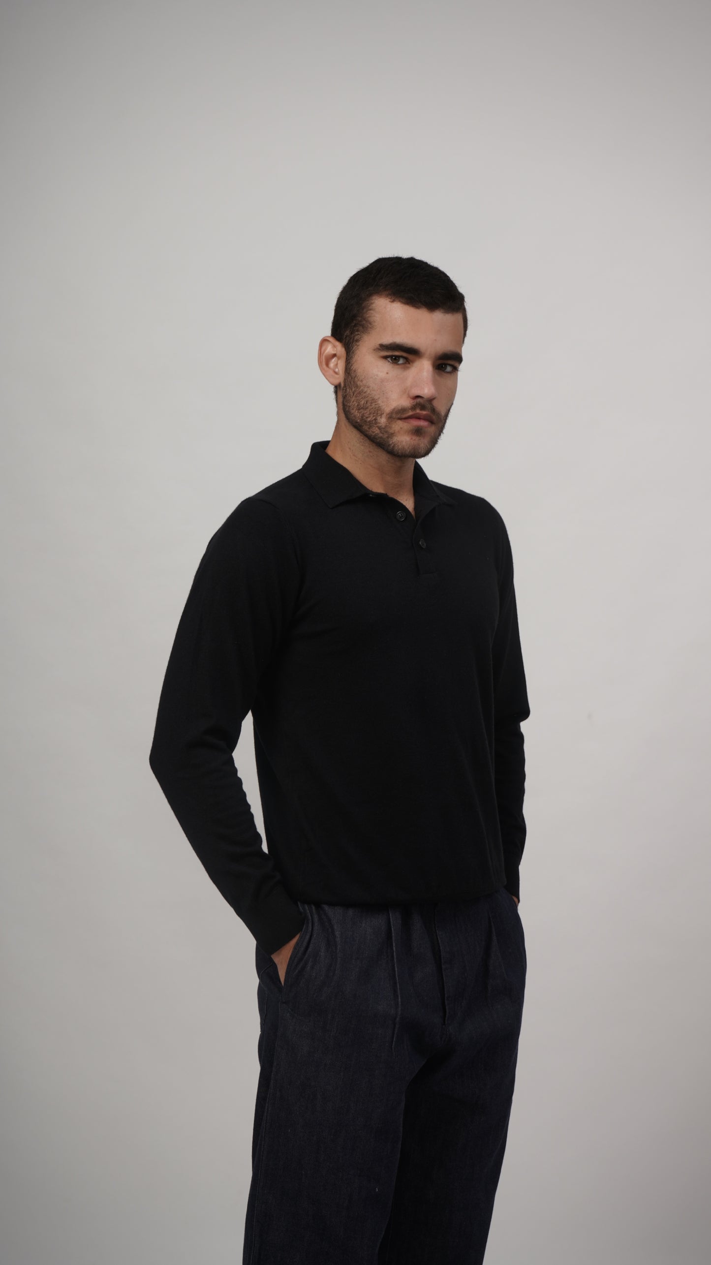 Vislon Long Sleeve Tee - Black