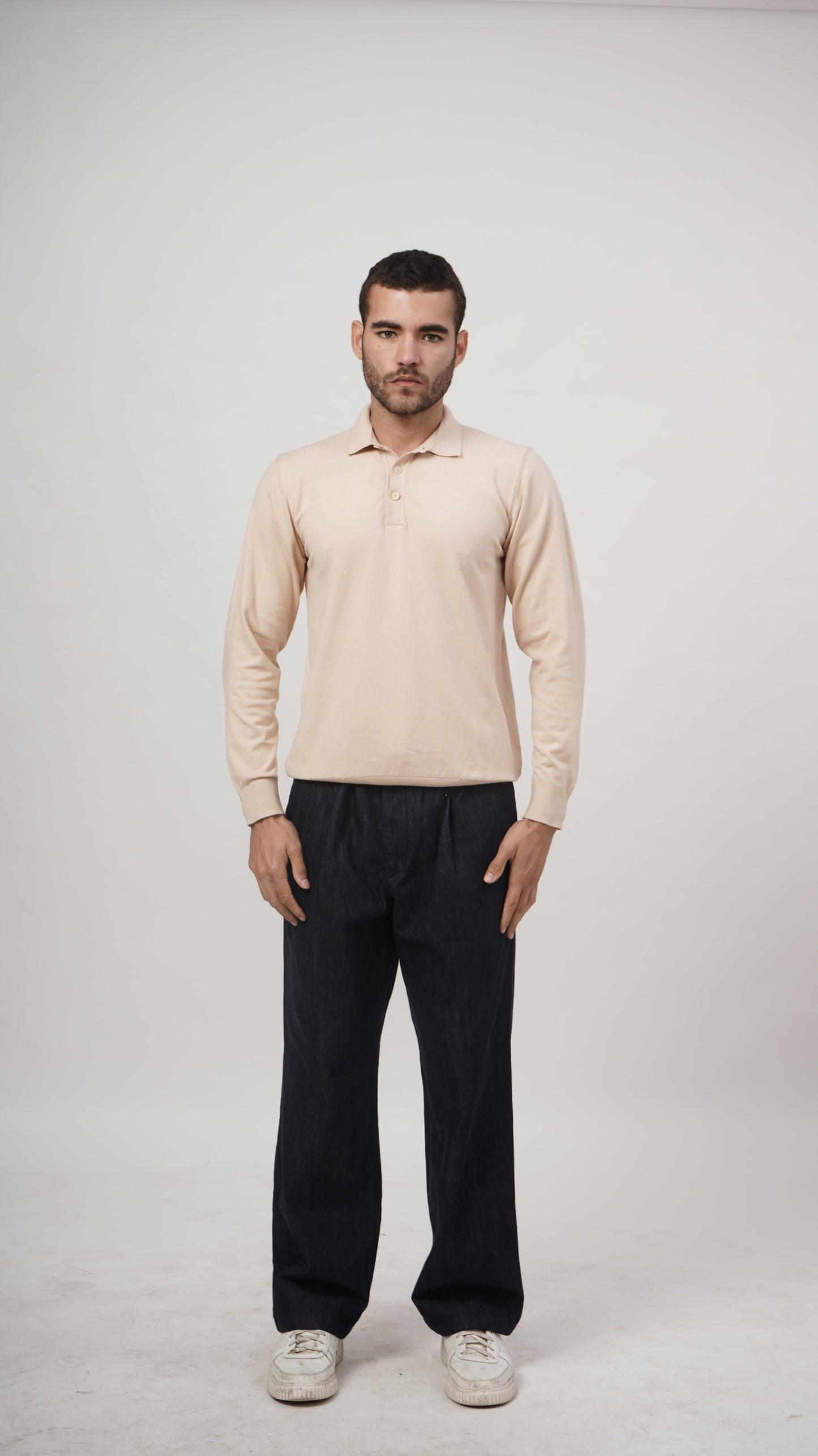 Vislon Long Sleeve Tee - Cream