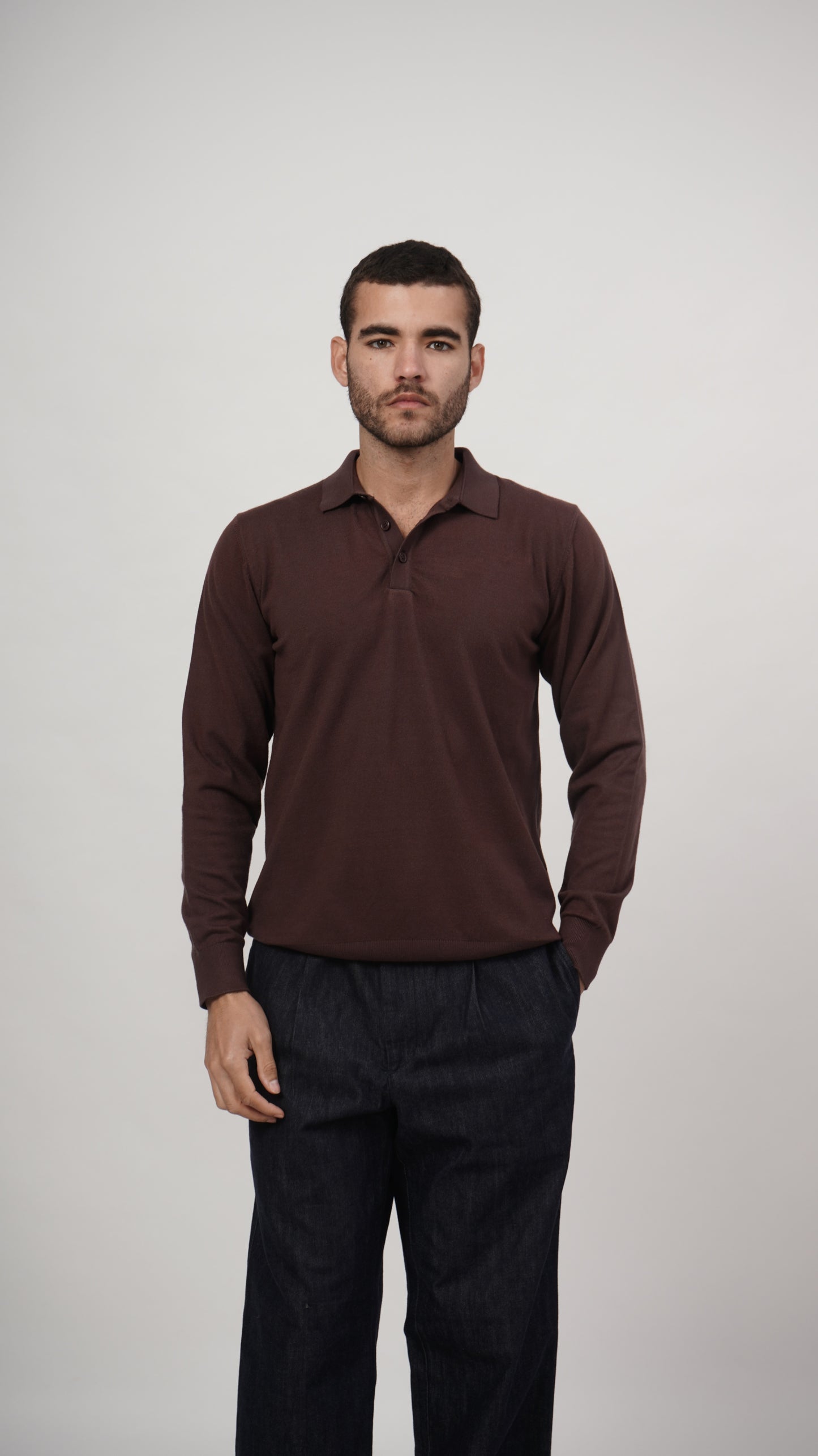 Vislon Long Sleeve Tee - Brown
