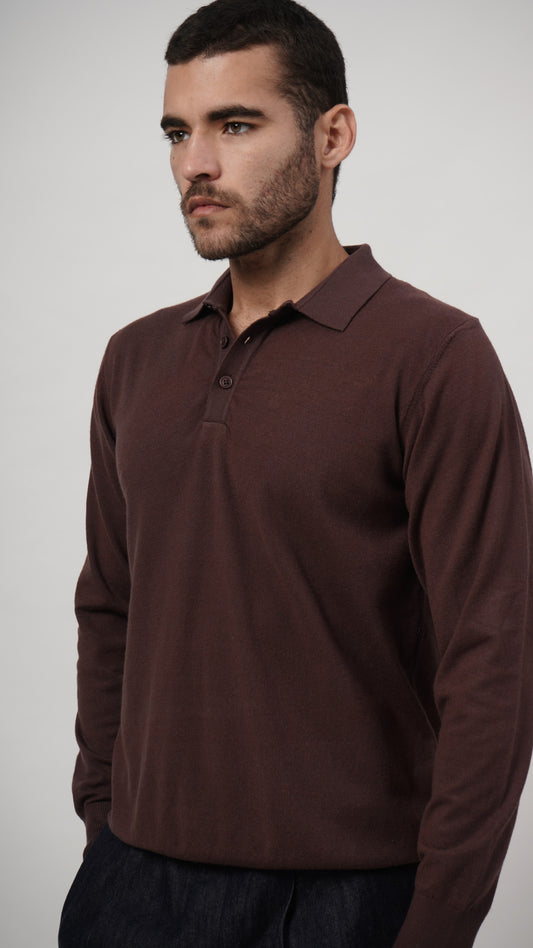 Vislon Long Sleeve Tee - Brown