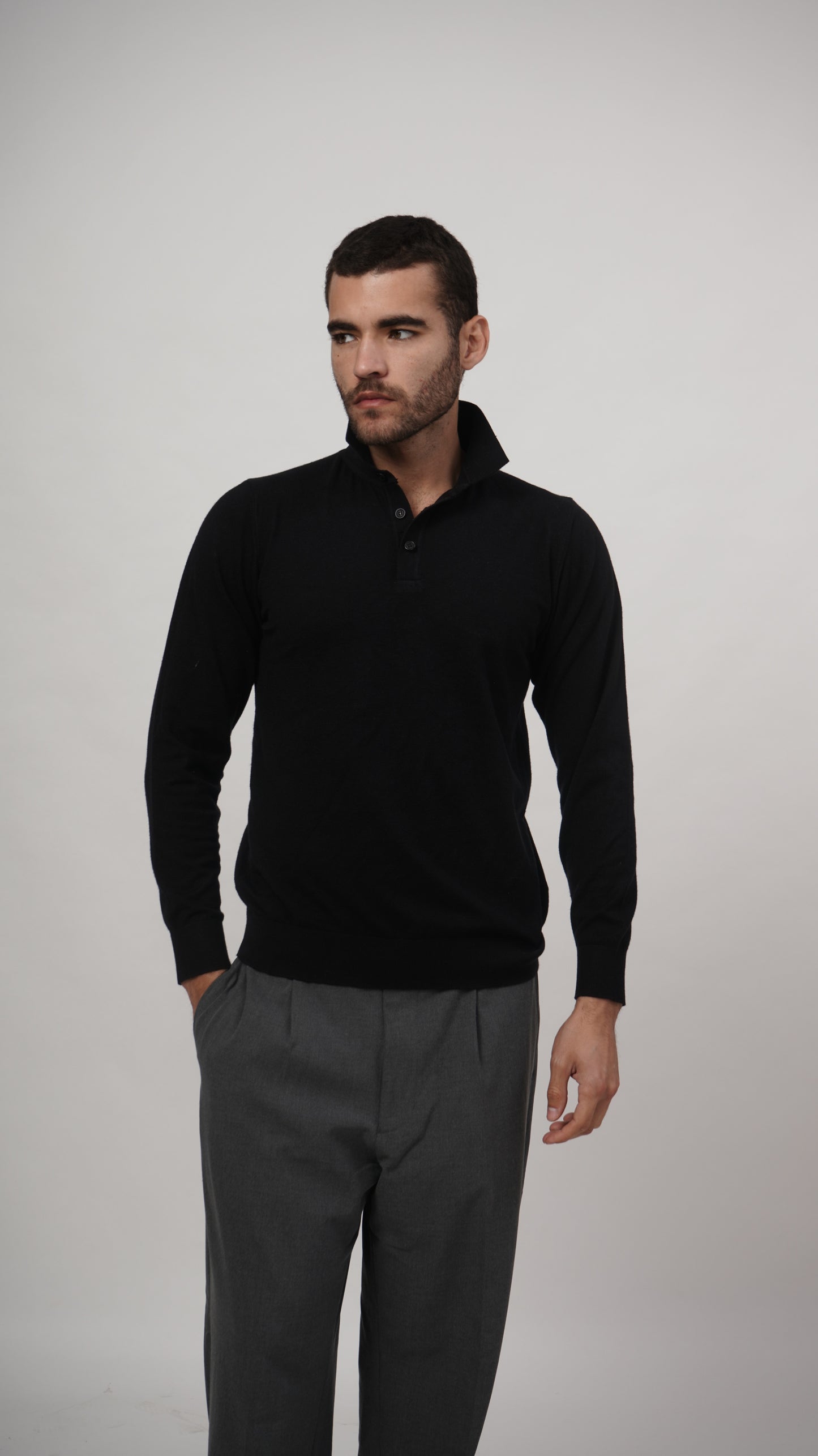 Vislon Long Sleeve Tee - Black