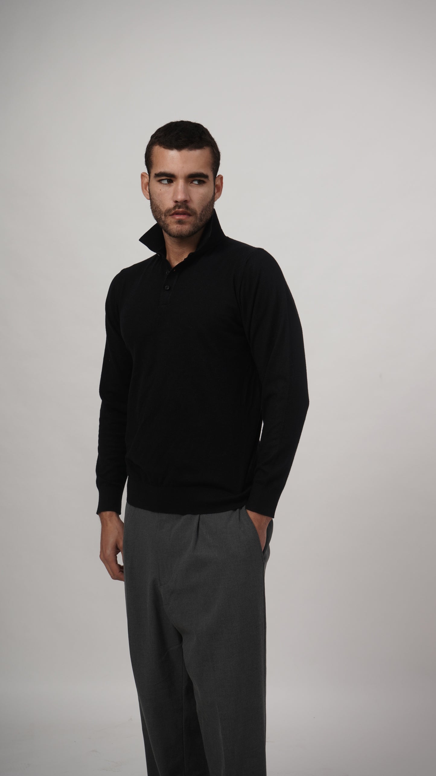 Vislon Long Sleeve Tee - Black