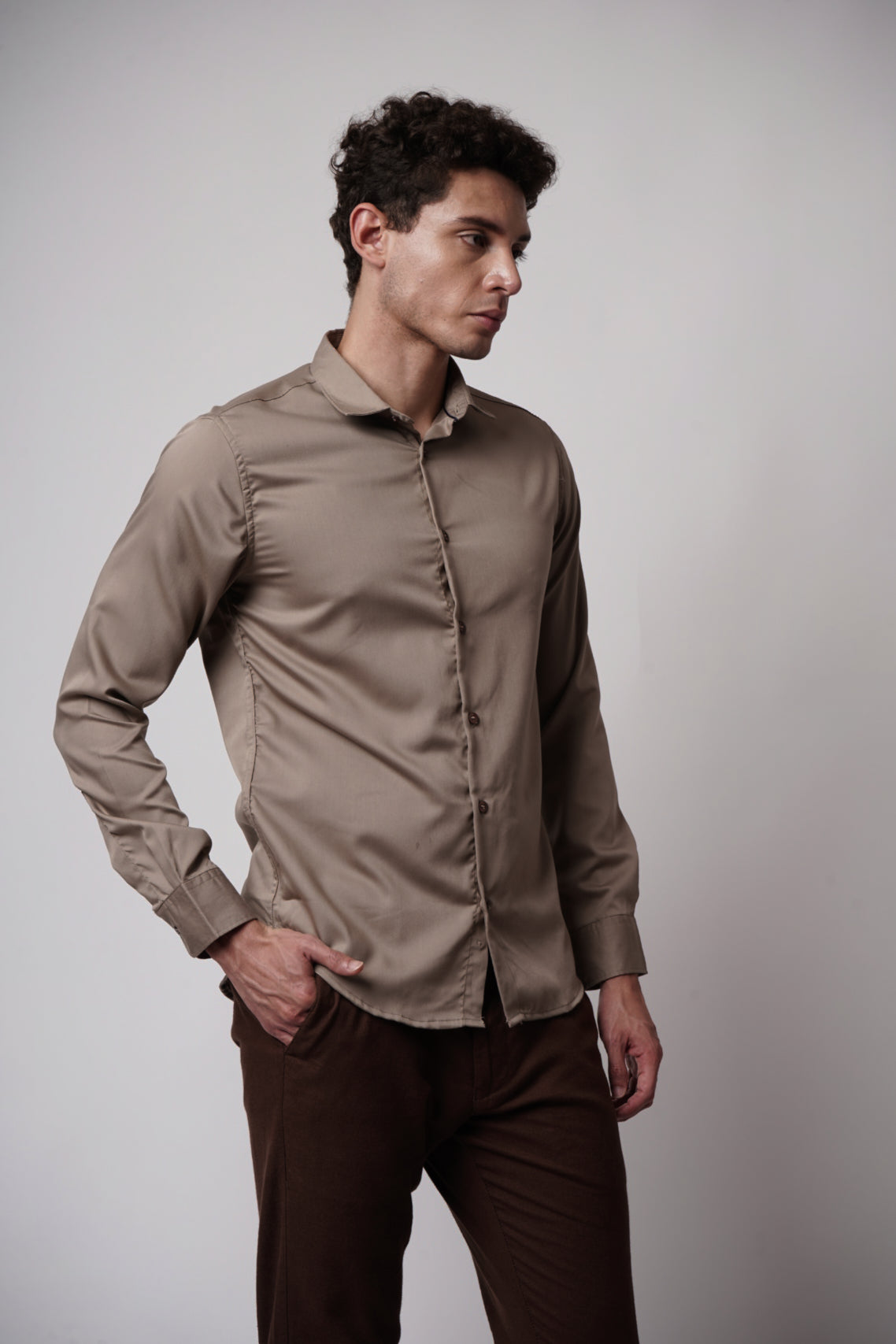 RELAXED SATIN SHIRT