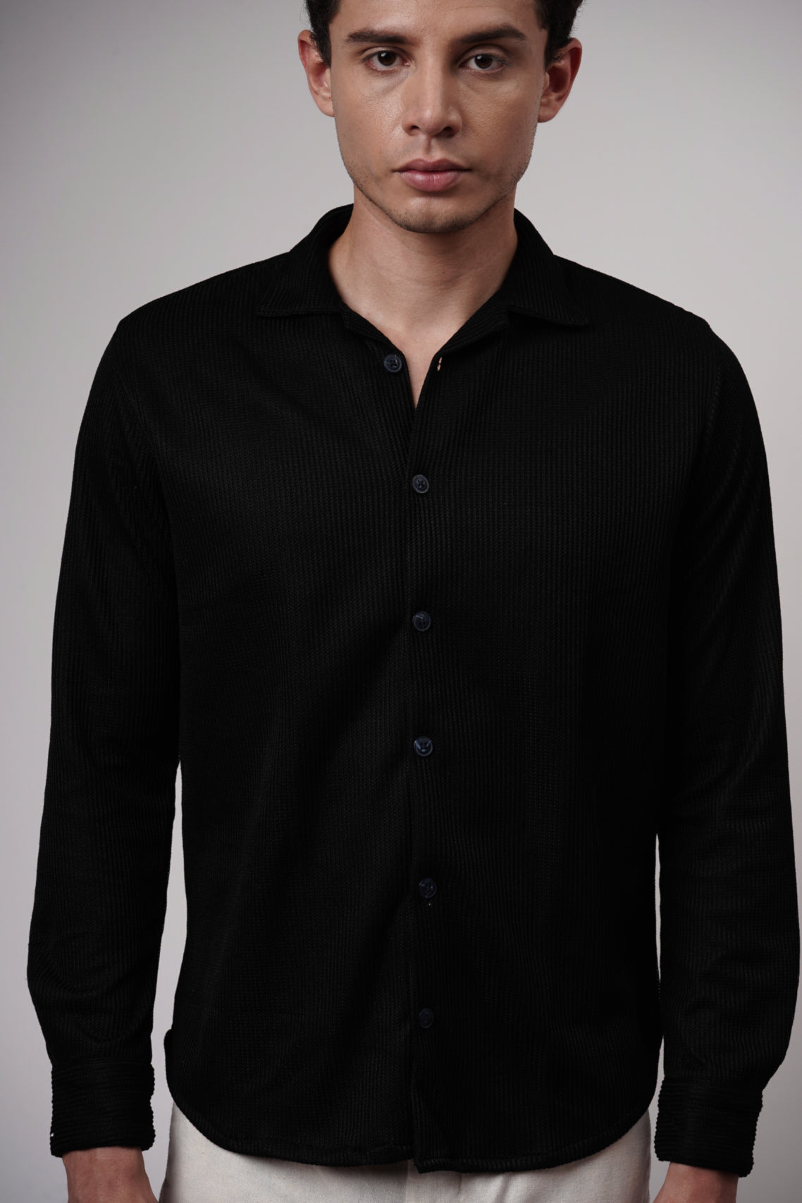 Satin Black Shirt