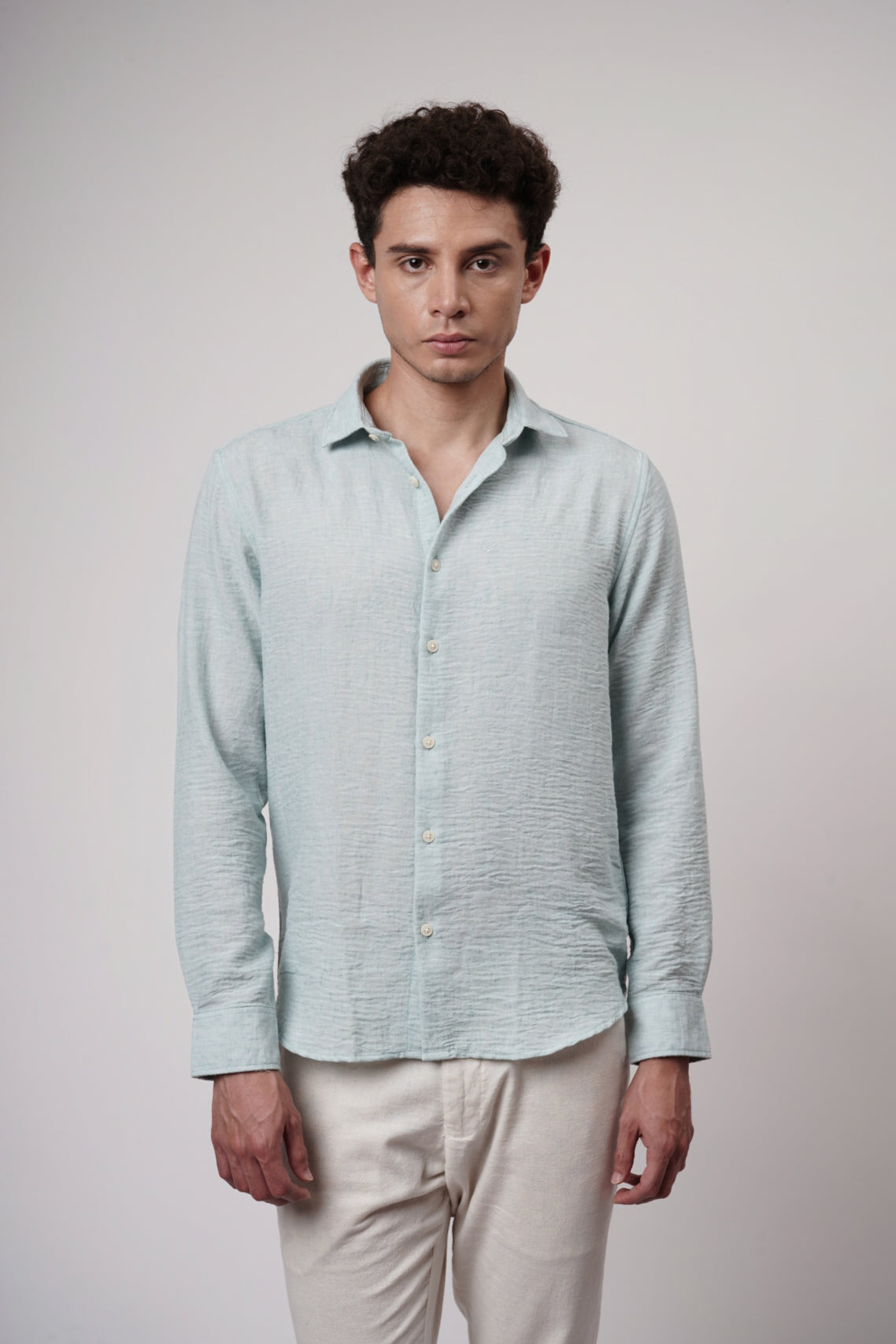 CRUSHED LINEN SHIRT