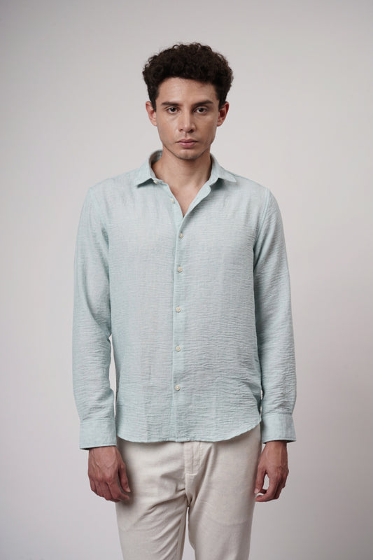 CRUSHED LINEN SHIRT