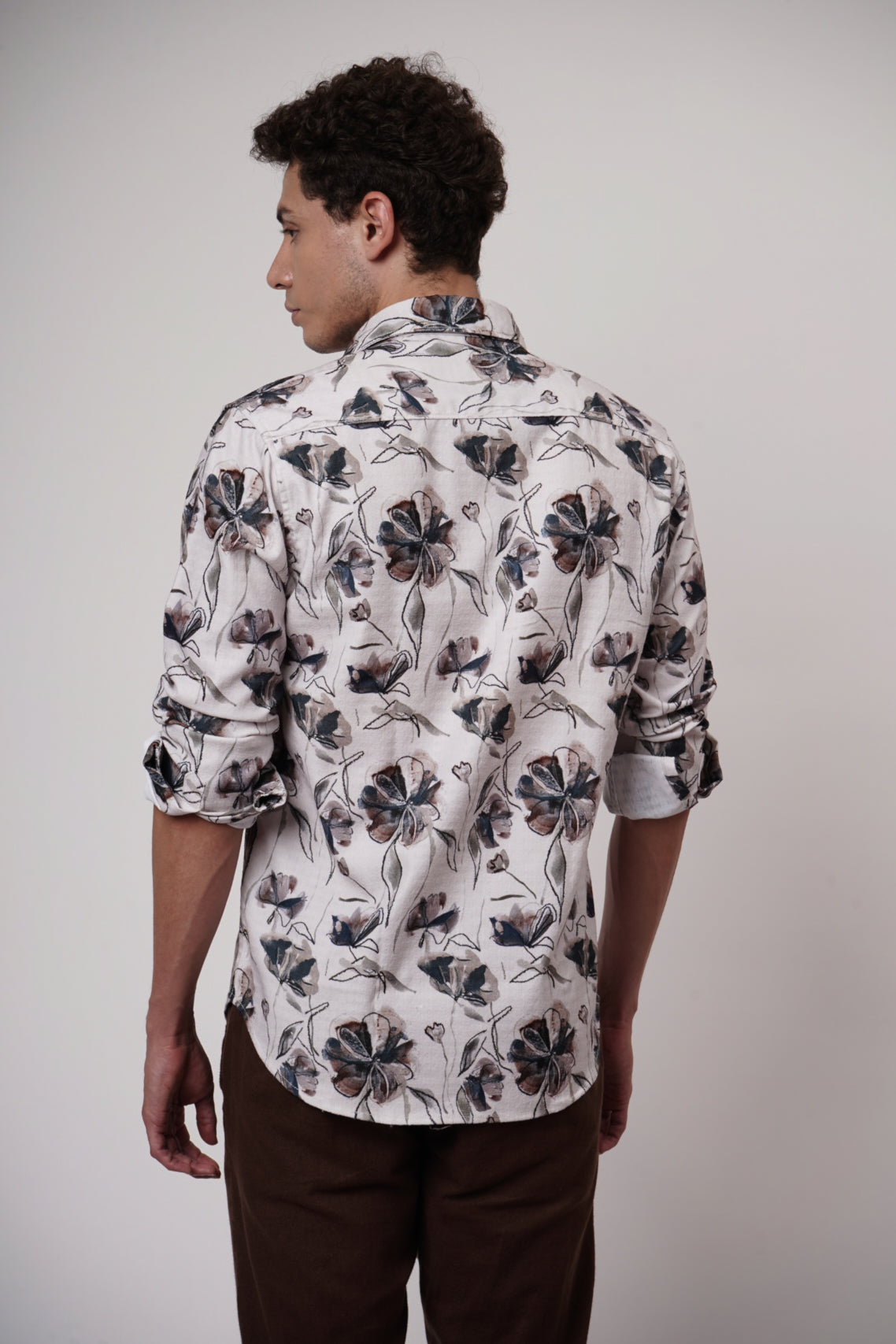 RUSTIC FLORAL SHIRT - CREAM