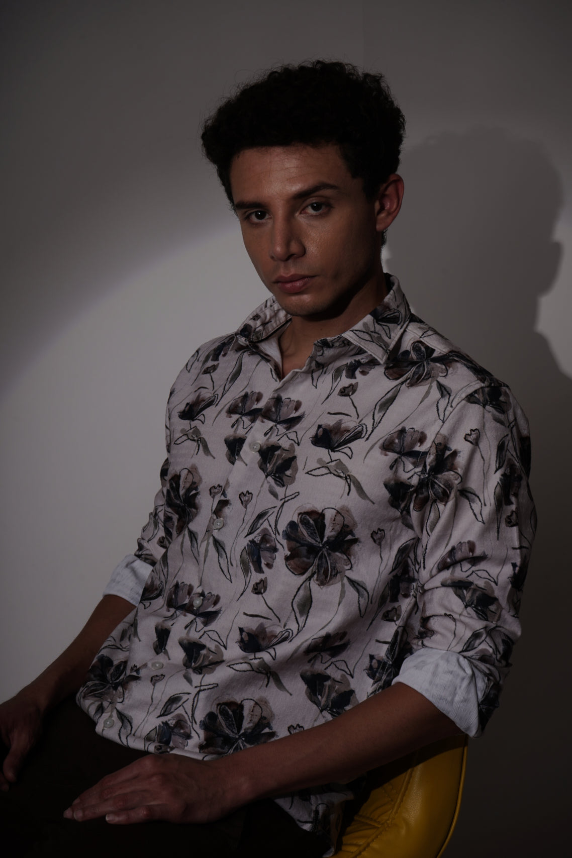 RUSTIC FLORAL SHIRT - CREAM