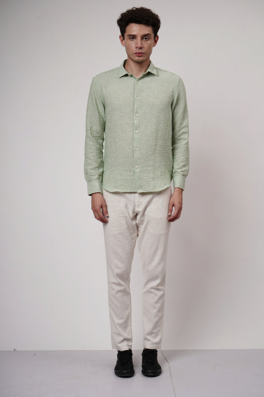Crushed Linen Blen Shirt