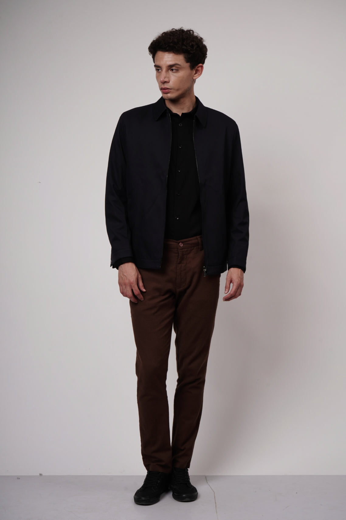 Classic Black Bomber Jacket