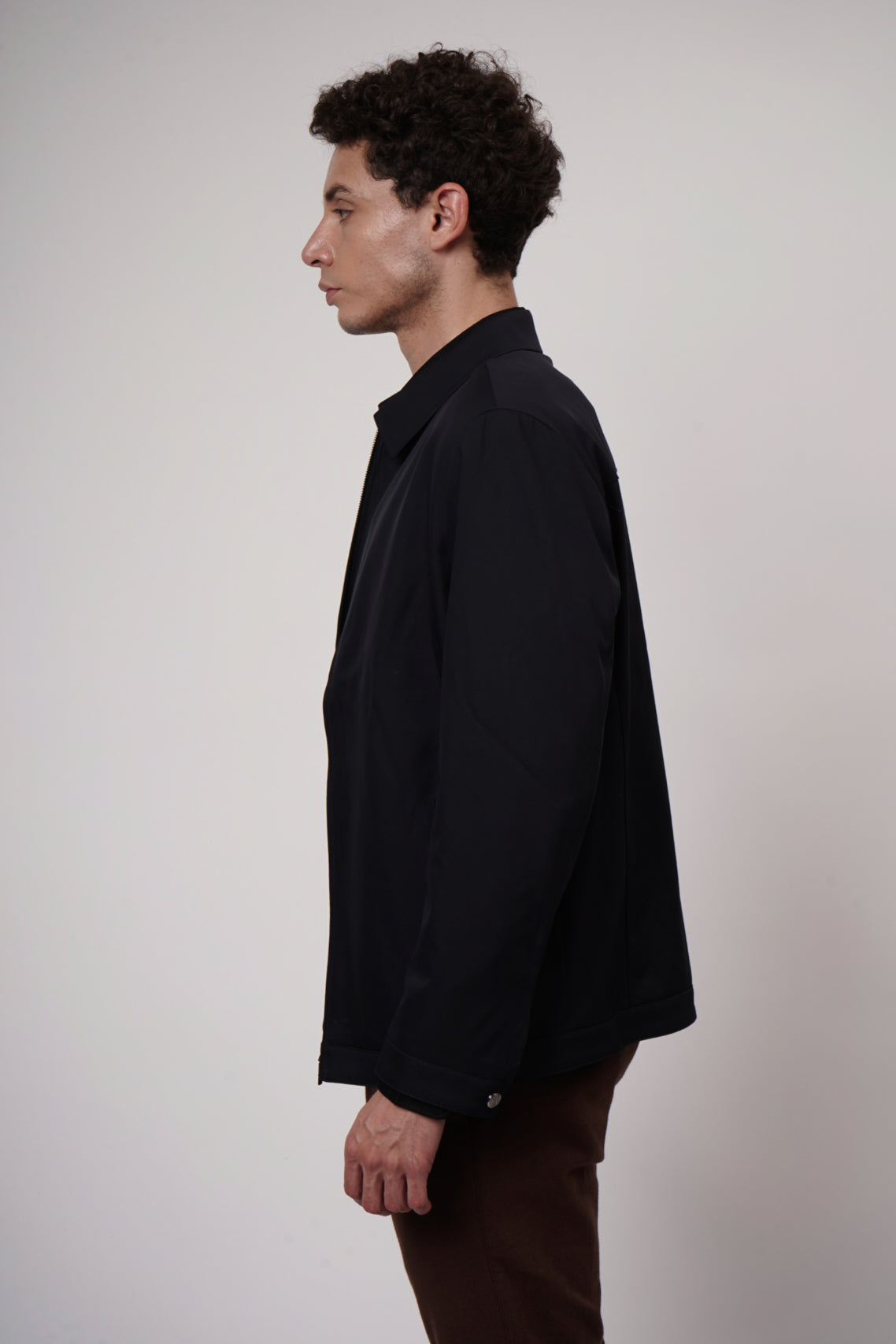 Classic Black Bomber Jacket