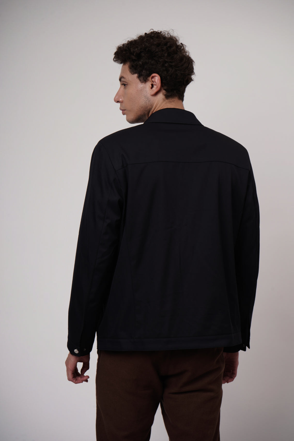 Classic Black Bomber Jacket