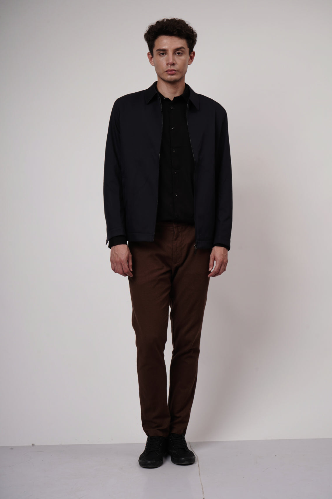 Classic Black Bomber Jacket