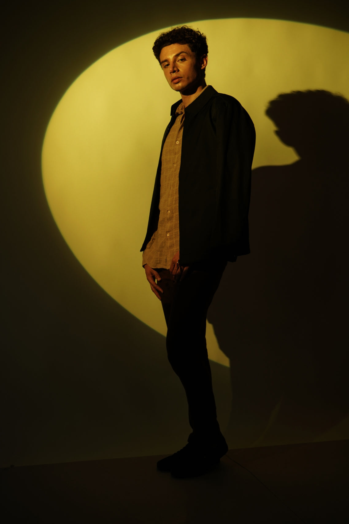 Mustard Yellow Textured Shirt